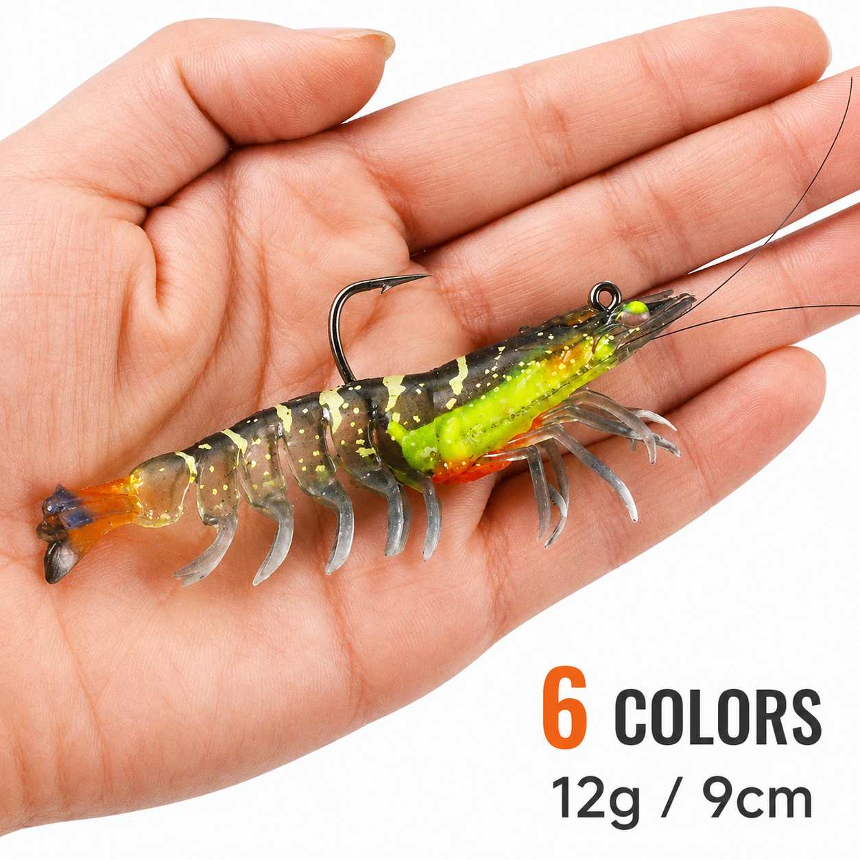 T-BAIT Glow Jumbo Shrimp Soft Lure