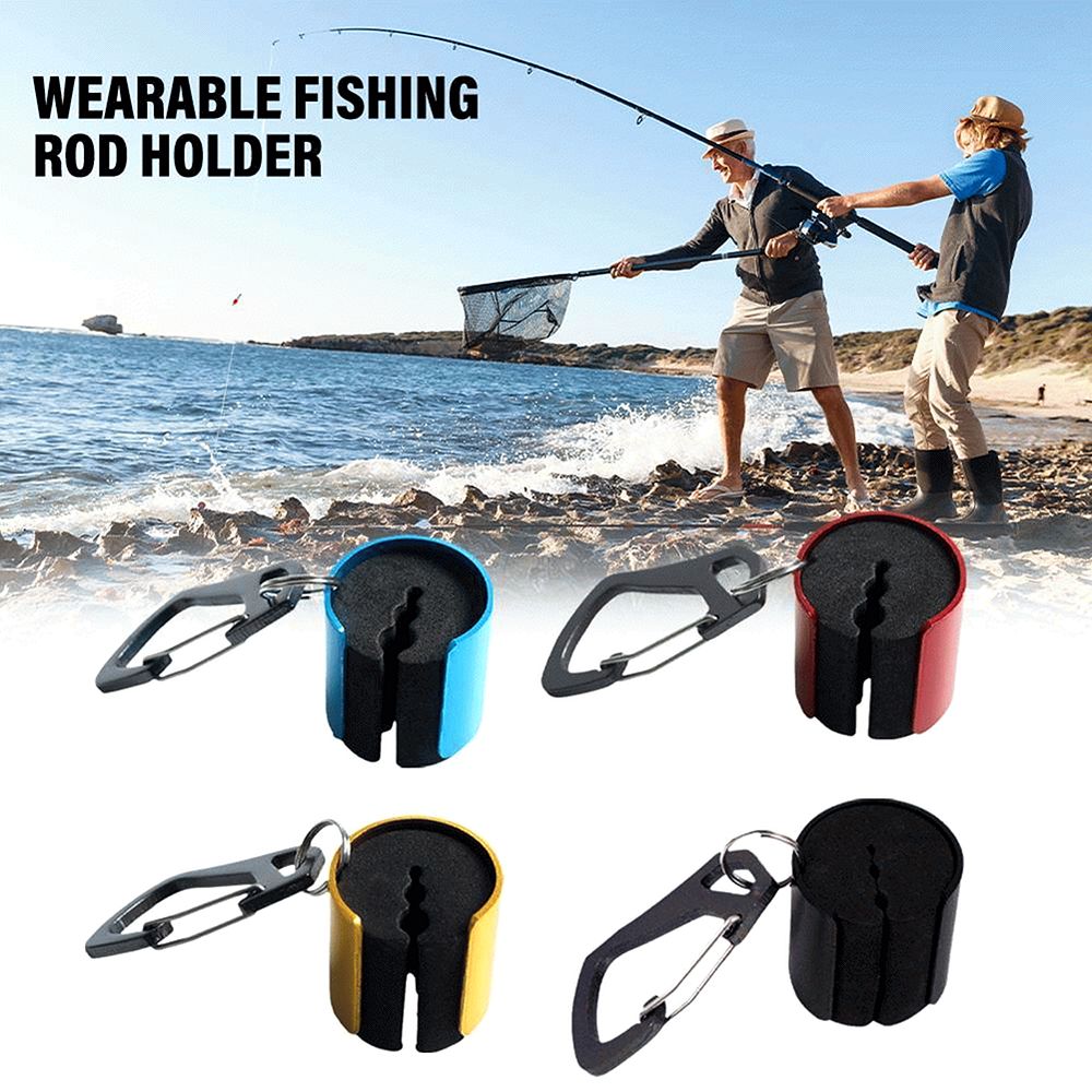 New Wearable Fishing Rod Holder Portable Clip with Keychain – FishingHUB