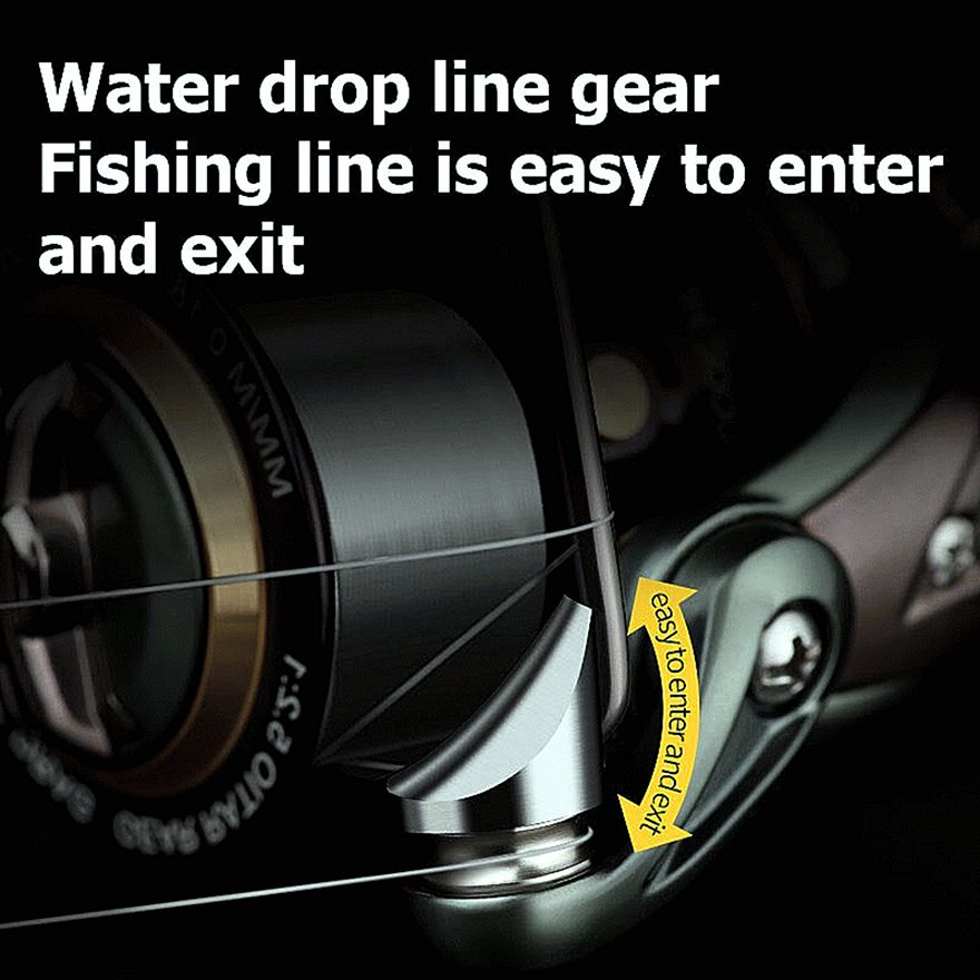 FISHINGHUB- Metal Deep Shallow Spool Fishing Reels Coil Spinning Reel Fishing