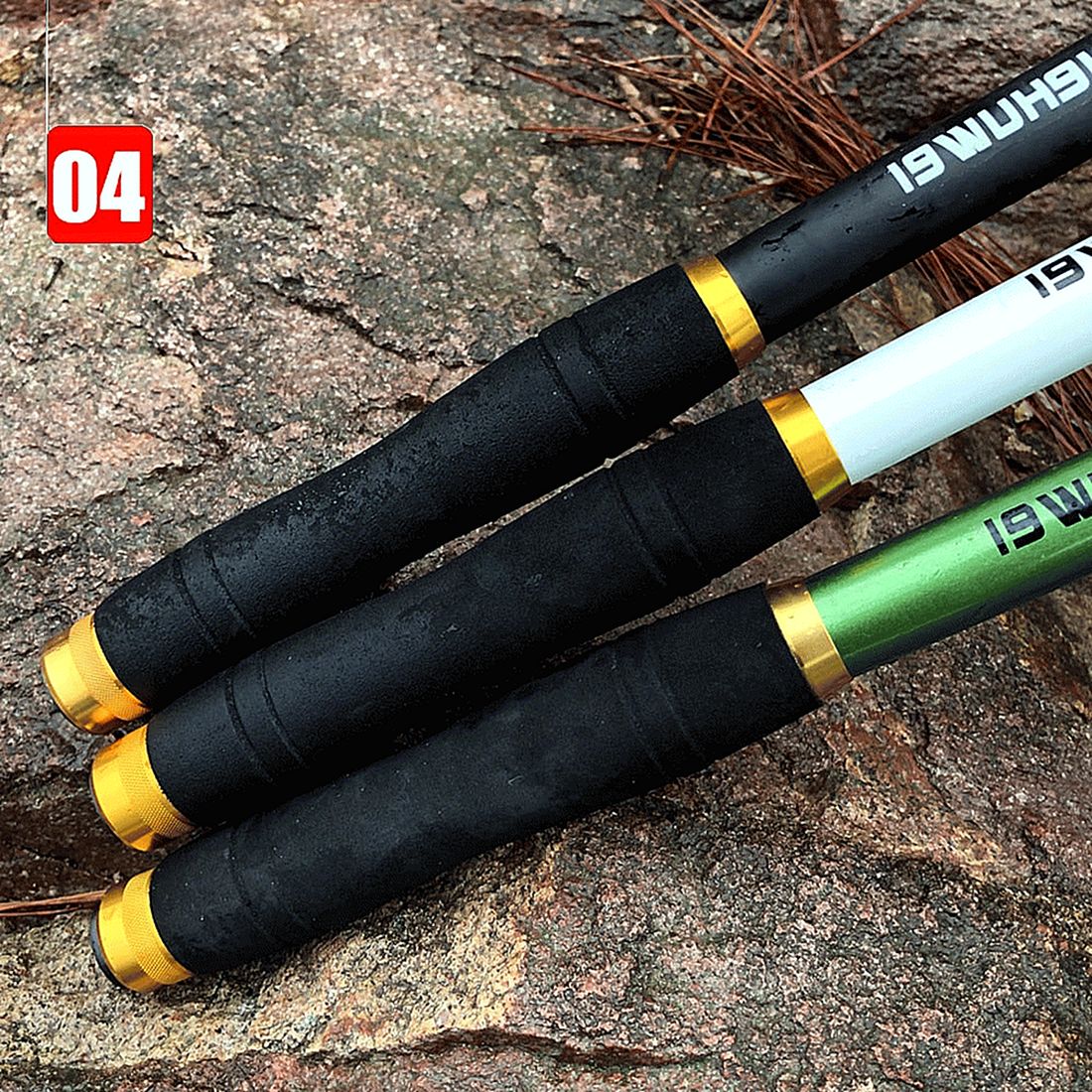 2.1M -3.6M Hard FRP Carbon Fiber Telescopic Fishing Rod