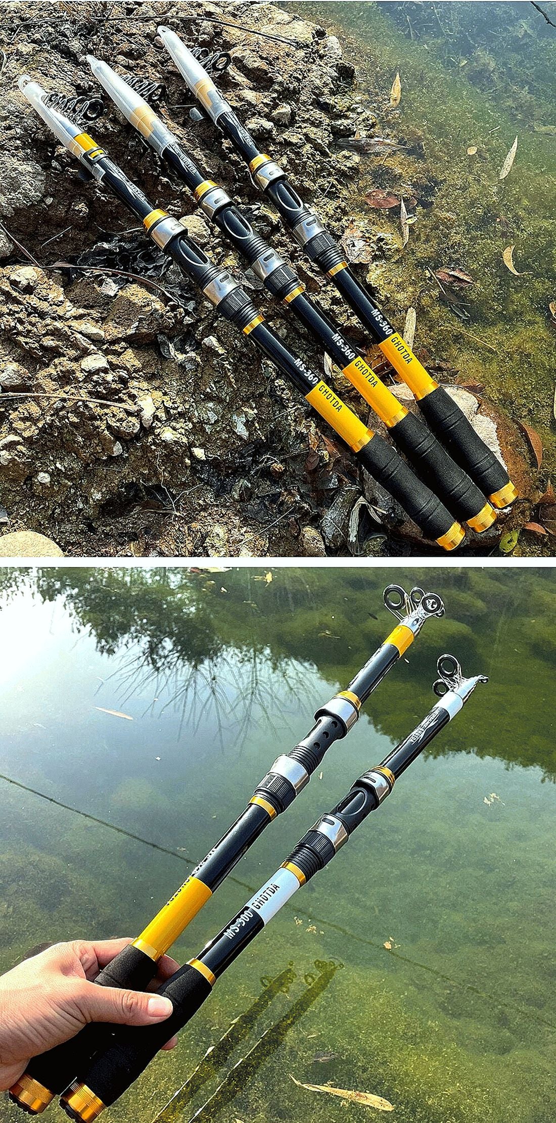 2.1M -3.6M Hard Carbon Fiber Telescopic Fishing Rod
