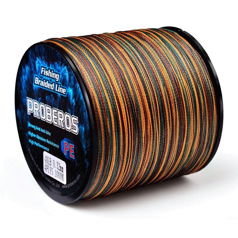 PROBEROS 4 and 8 Strands Fishing Line 300M-500M-1000M PE Braided Line – FishingHUB PROBEROS 4 and 8 Strands Fishing Line 300M-500M-1000M PE Braided Line – FishingHUB