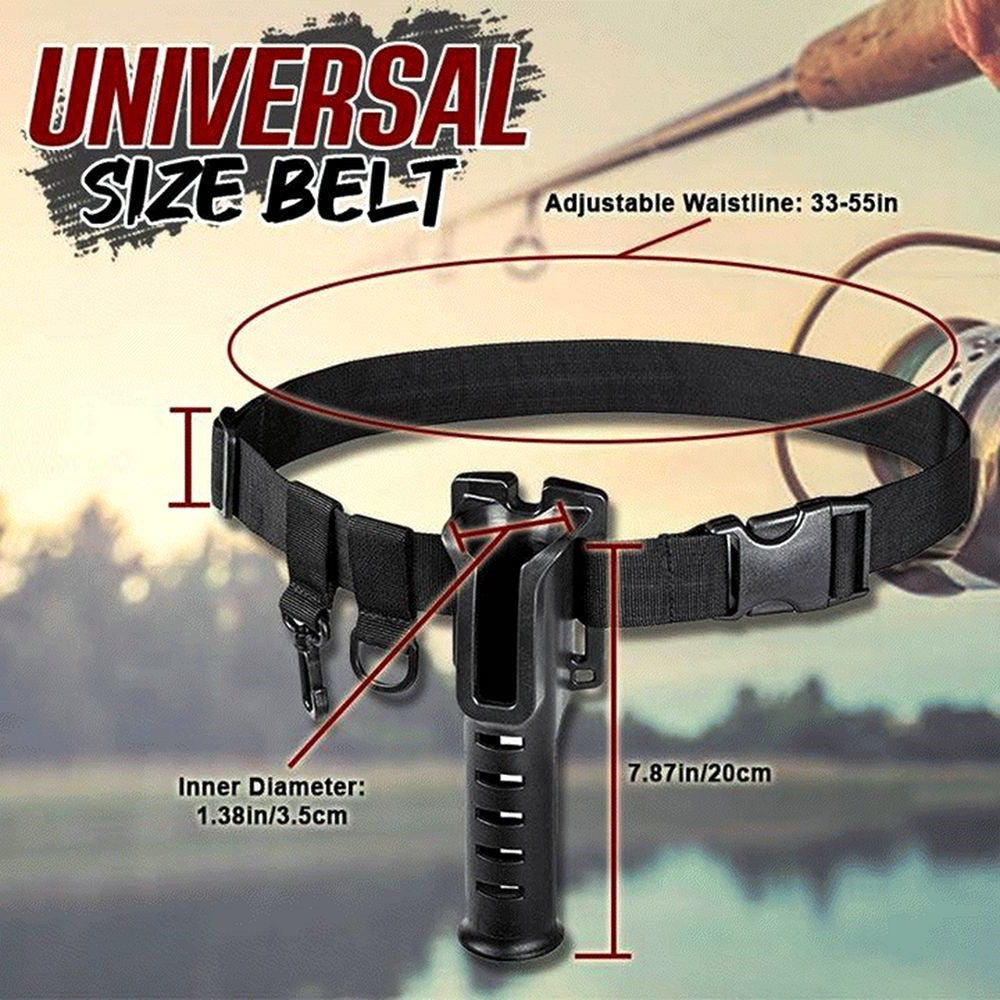 3rd Hand Fishing Rod Holder Belt – FishingHUB