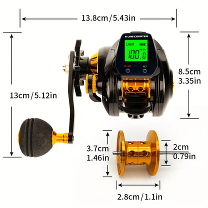 Boat Master- Casting Reel 7.2:1 Gear Ratio, Magnetic Brake System