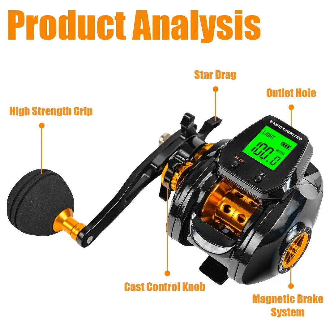 Boat Master- Casting Reel 7.2:1 Gear Ratio, Magnetic Brake System