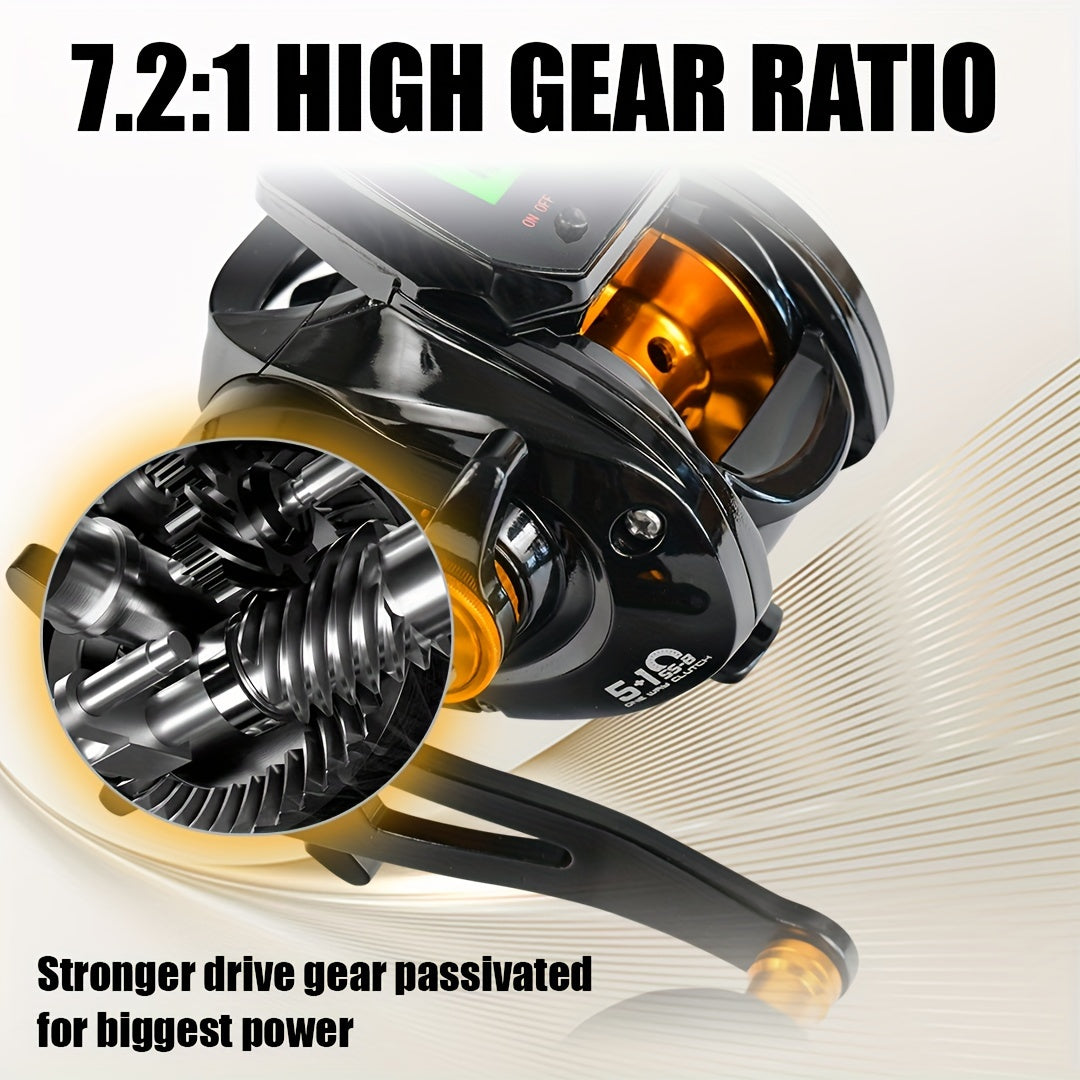 Boat Master- Casting Reel 7.2:1 Gear Ratio, Magnetic Brake System