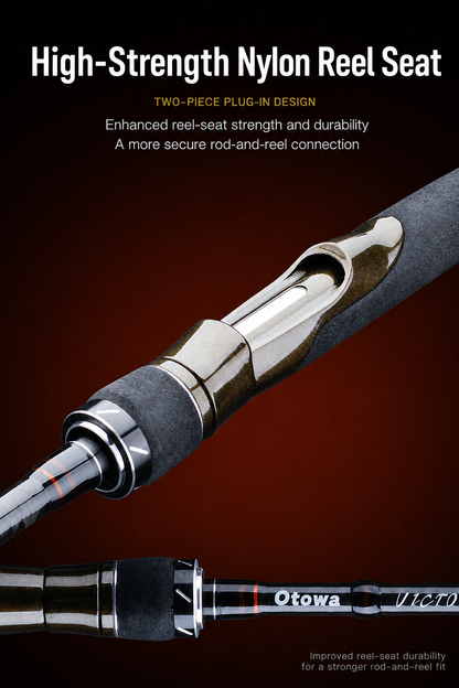 MK II Long-Cast Lure Spinning Rod | Lightweight Ergonomic Fishing Pole