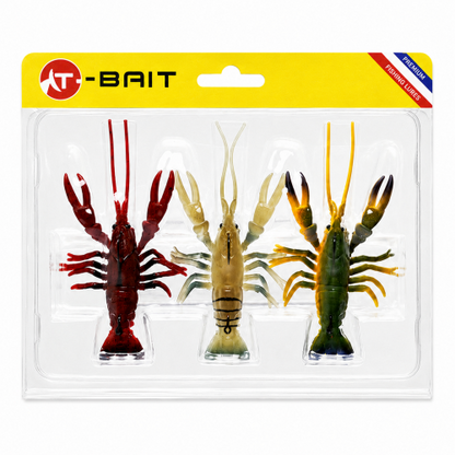 T-BAIT Crawfish Lure with VMC Hook