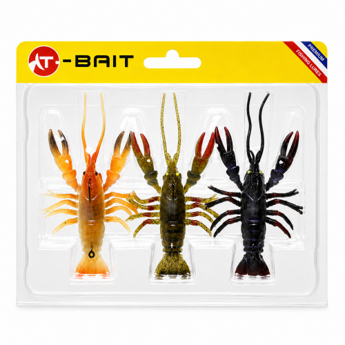 T-BAIT Crawfish Lure with VMC Hook