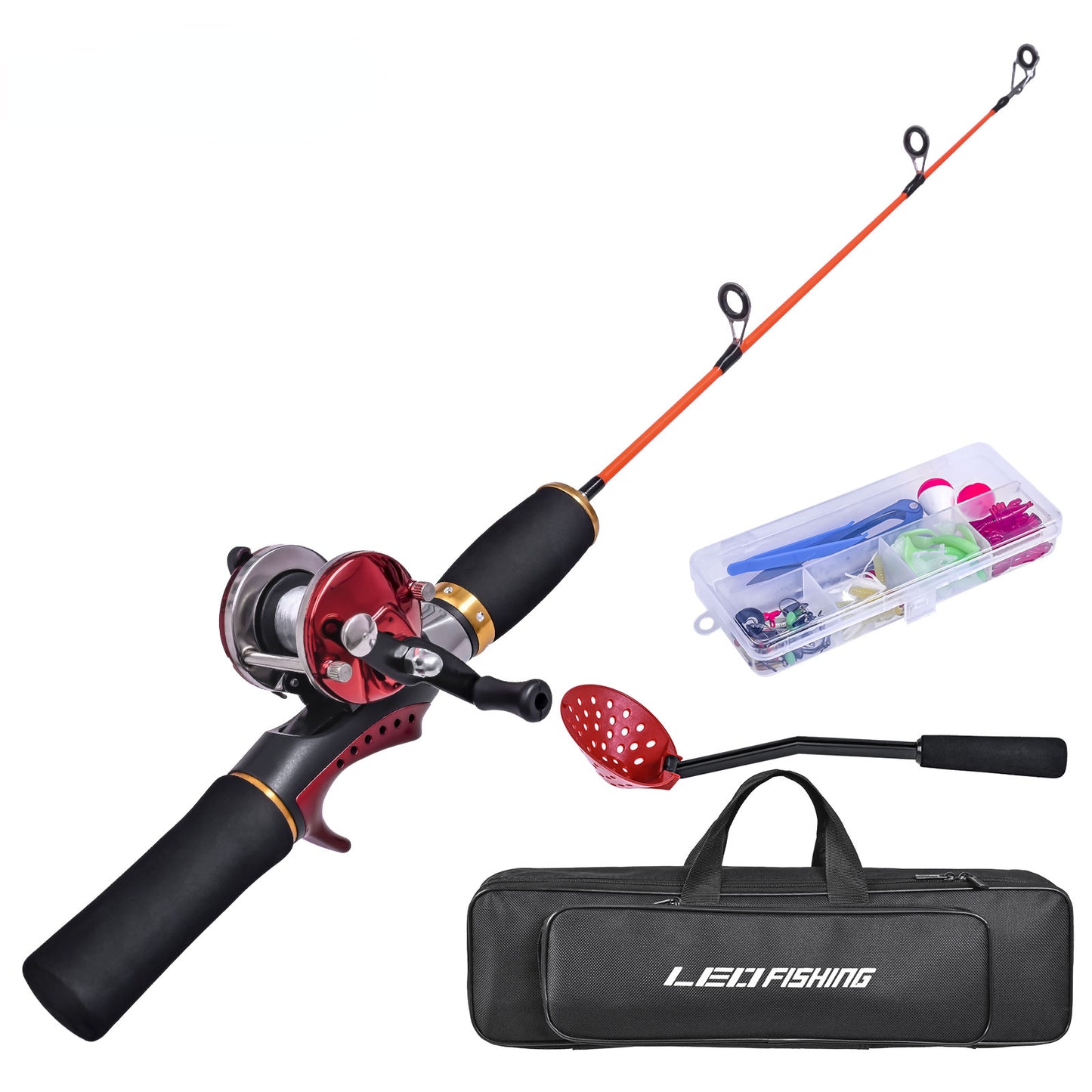 Ice Fishing Rod and Reel Combos with Complete Kits