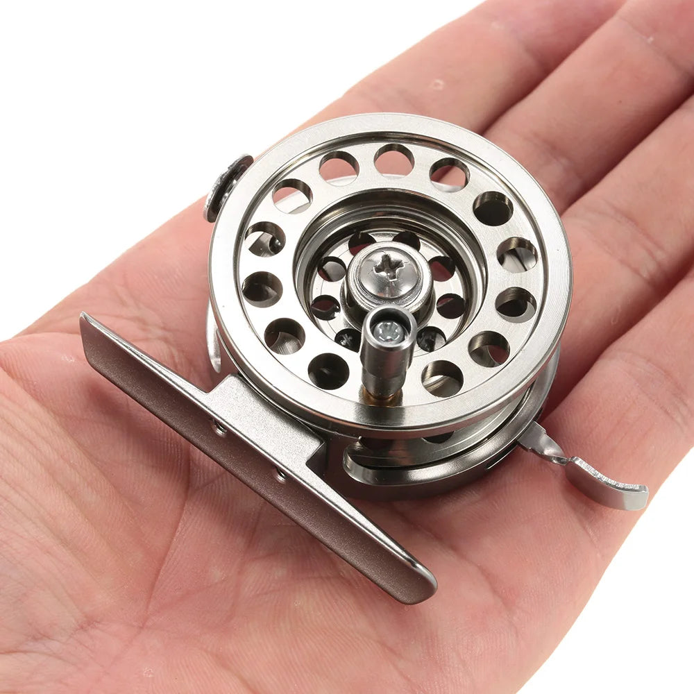 Fly Fishing Reel Aluminum Alloy Smooth Ice Fishing Reels