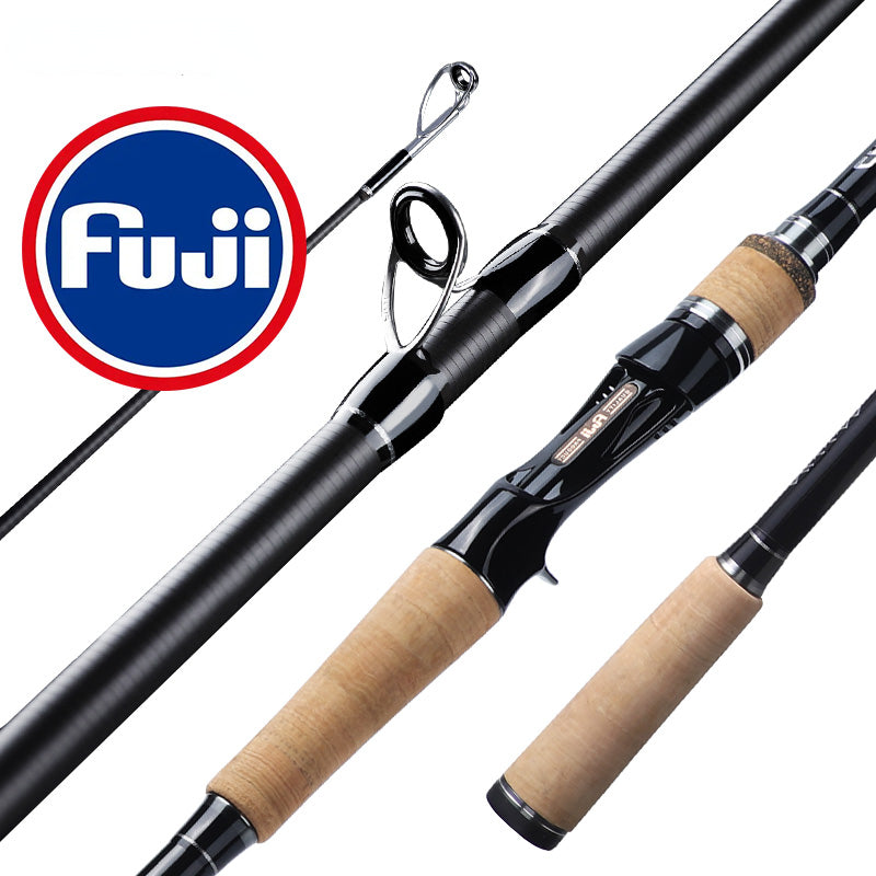 LINNHUE Fishing Rod TS Fuji Guide Lure Rod 1.68-2.7m 2/3 Section Carb ...