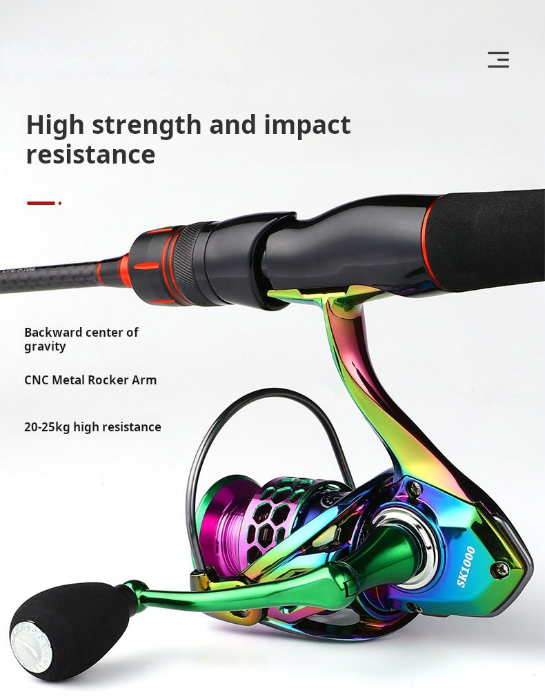 High Strength & Speed Multi-Color Spinning Fishing Reel