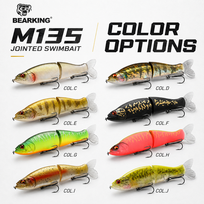 BEARKING M135 Jointed Minnow Swimbait – 135 mm / 30 g
