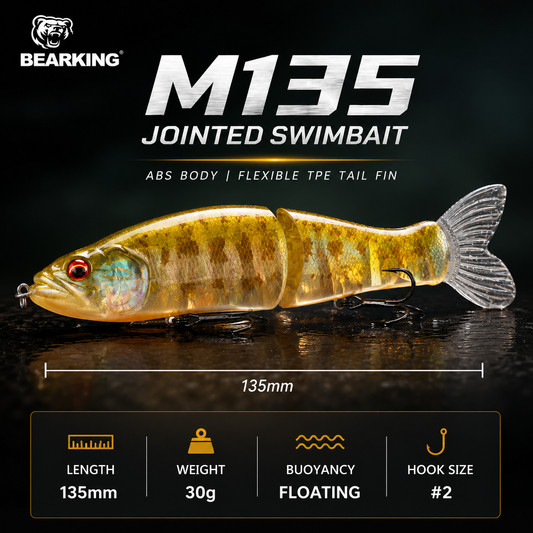 BEARKING M135 Jointed Minnow Swimbait – 135 mm / 30 g