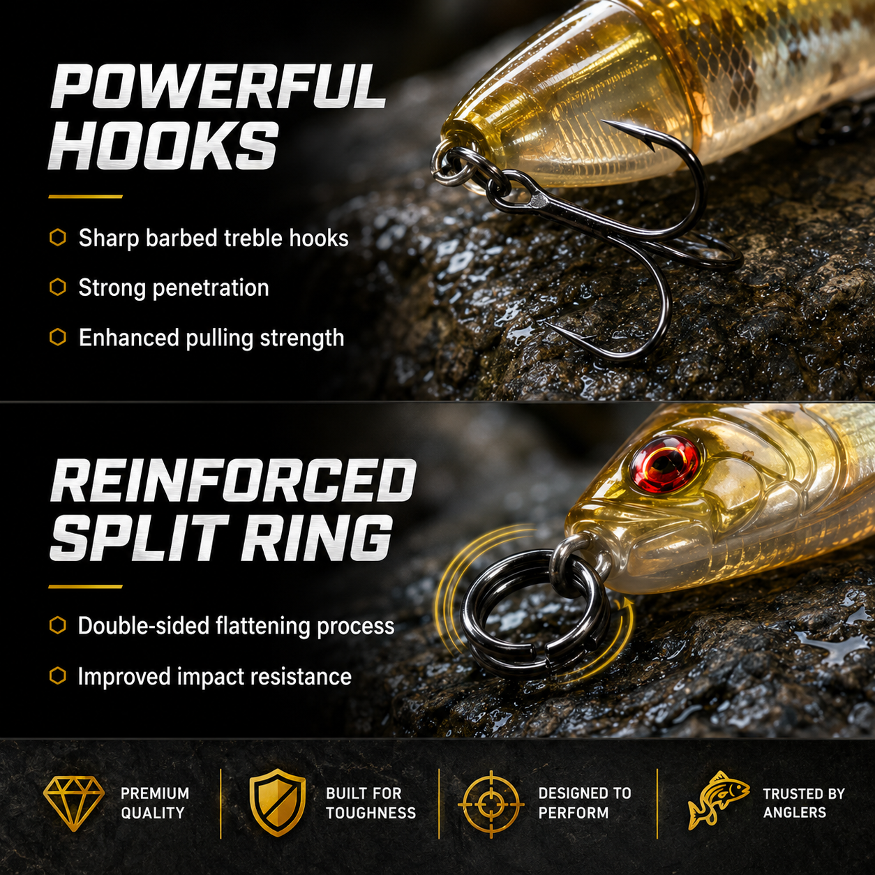 BEARKING M135 Jointed Minnow Swimbait – 135 mm / 30 g