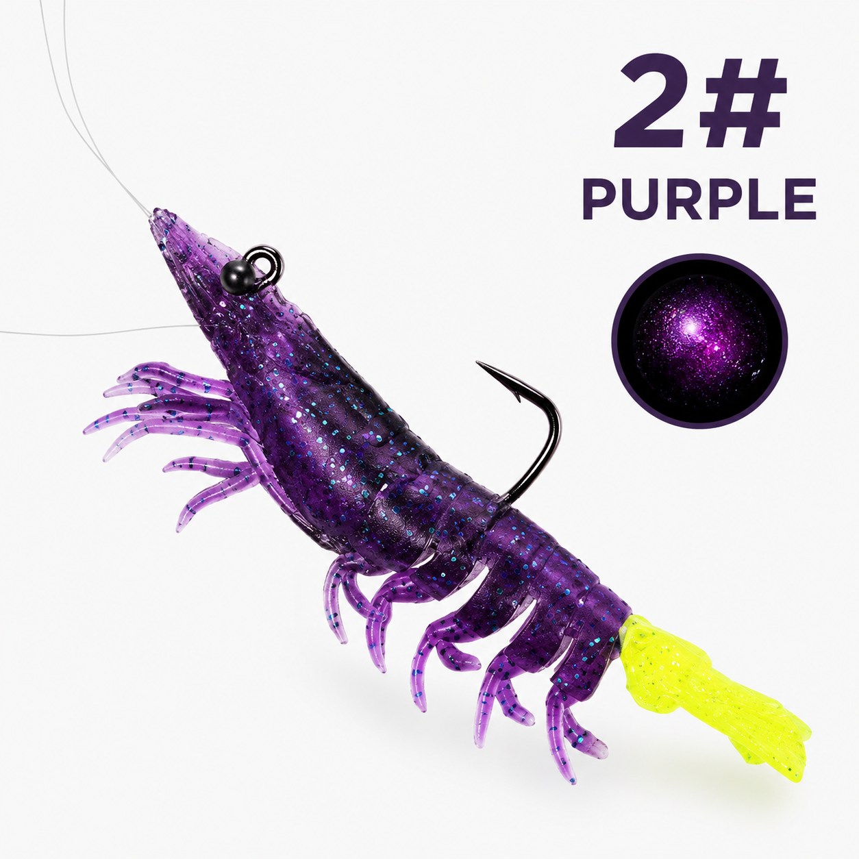 T-BAIT Glow Jumbo Shrimp Soft Lure