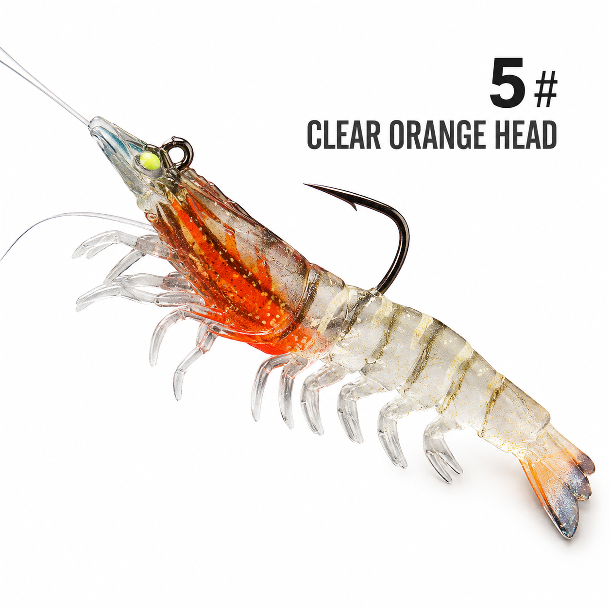 T-BAIT Glow Jumbo Shrimp Soft Lure