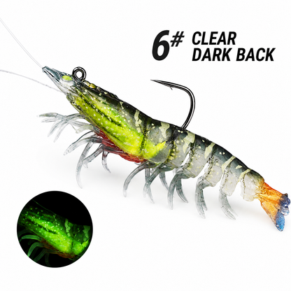 T-BAIT Glow Jumbo Shrimp Soft Lure
