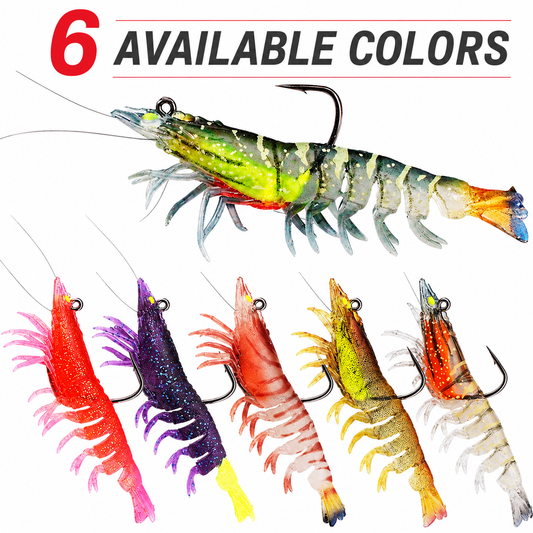 T-BAIT Glow Jumbo Shrimp Soft Lure