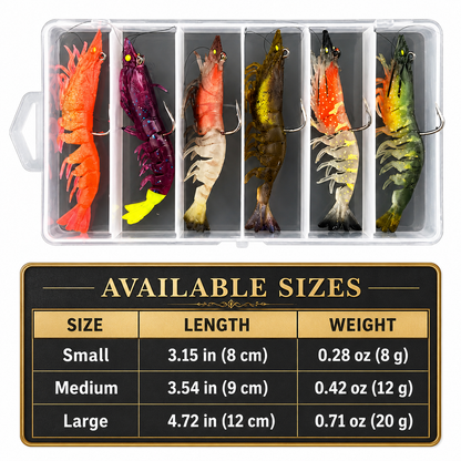 T-BAIT Glow Jumbo Shrimp Soft Lure