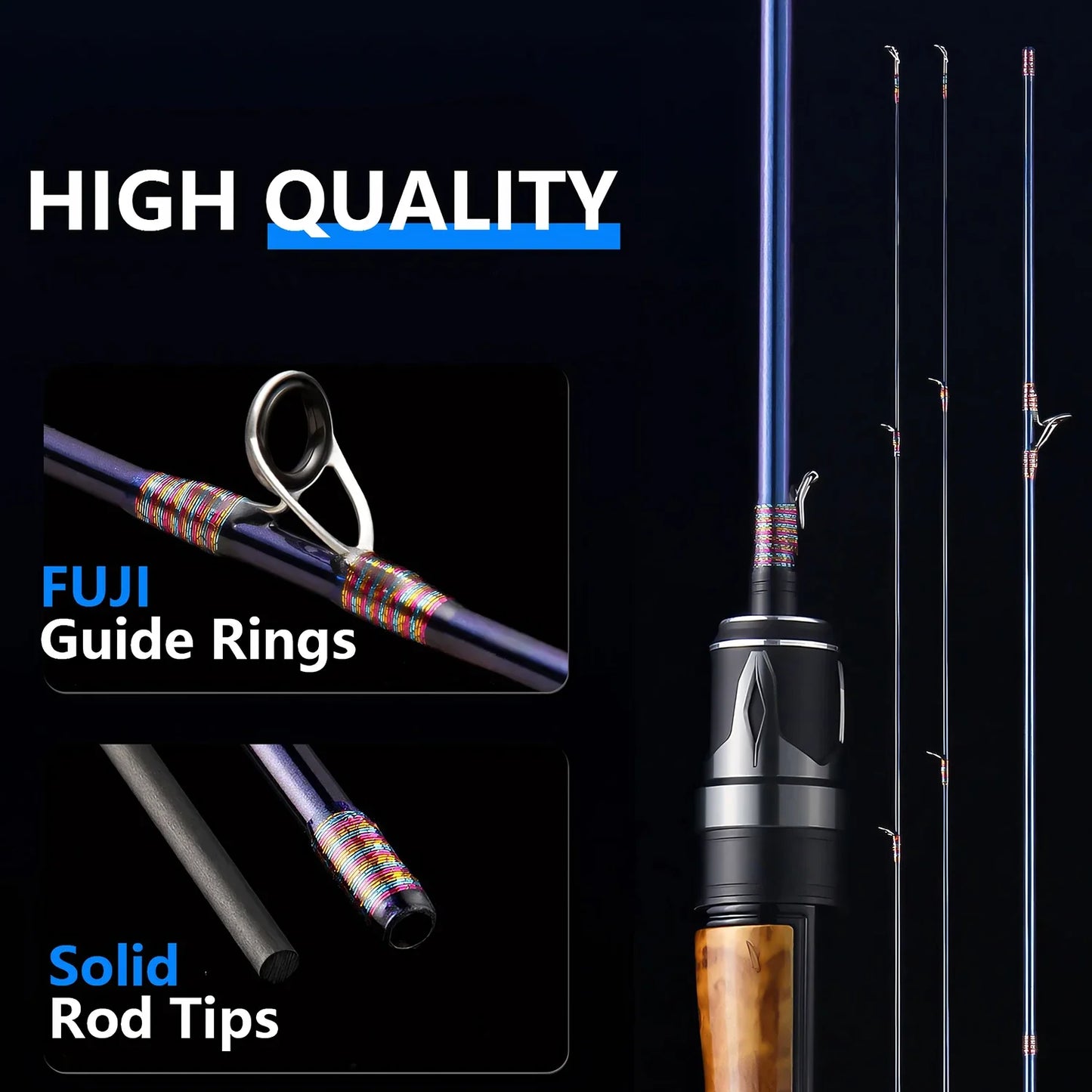 FUJI Guide Rings UL Ultralight Carbon Fiber Lure Rod,Spinning / Casting Rod