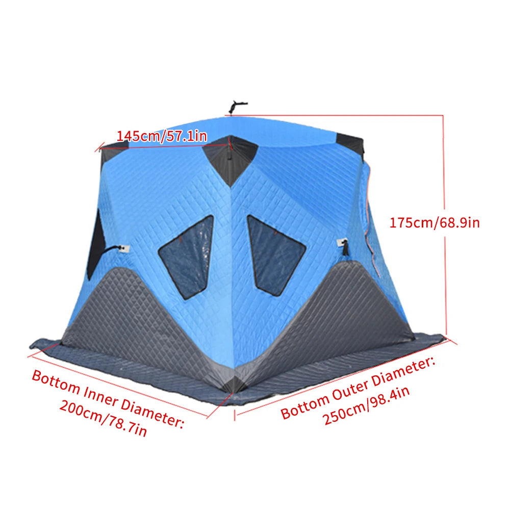 Upgrade Portable Winter Ice Fishing Tent Outdoor Winter Camping Tent