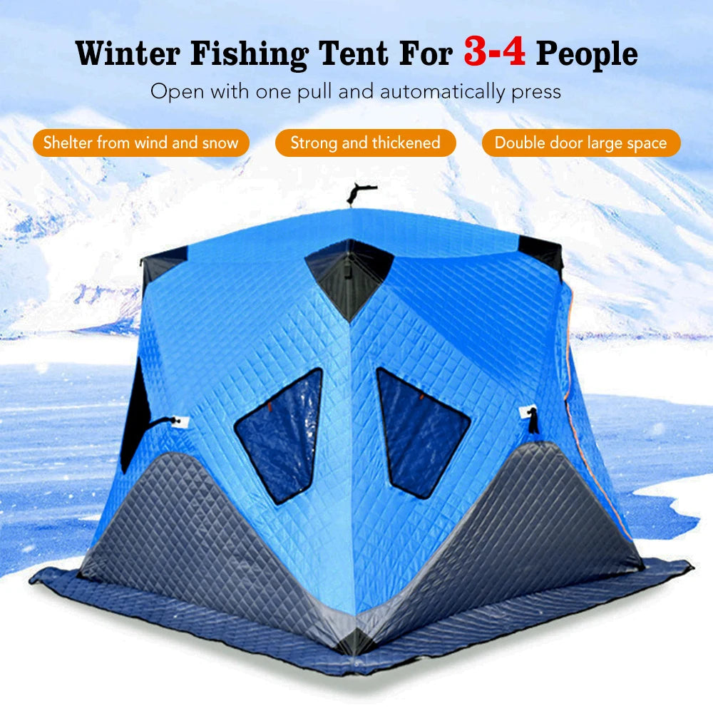 Upgrade Portable Winter Ice Fishing Tent Outdoor Winter Camping Tent