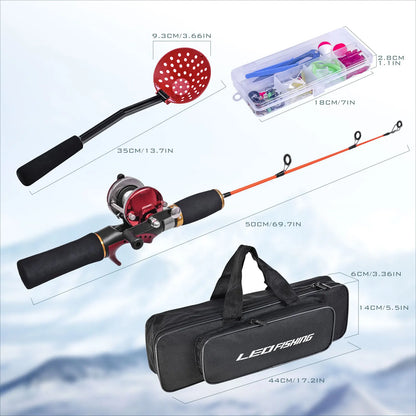 Ice Fishing Rod and Reel Combos with Complete Kits