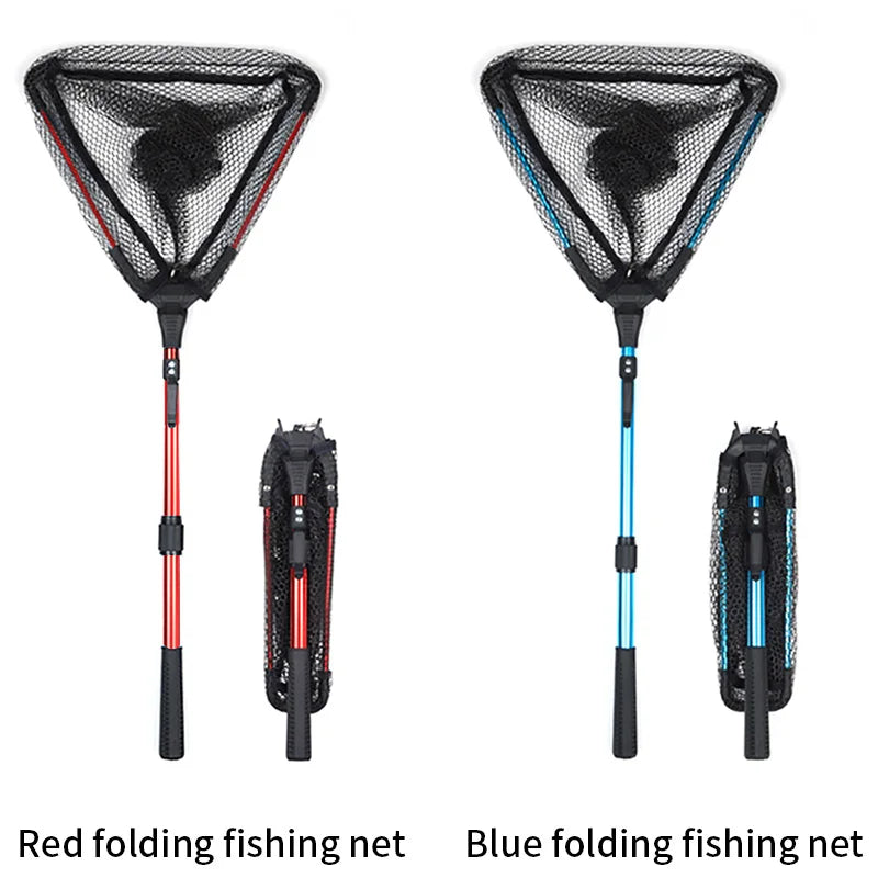 90cm Foldable Fishing Portable Handle Net