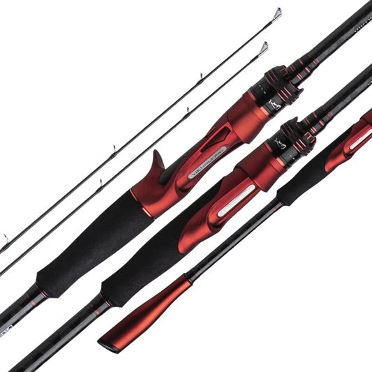 2 Section Spinning Baitcasting Rod Fishing Rod M/ML