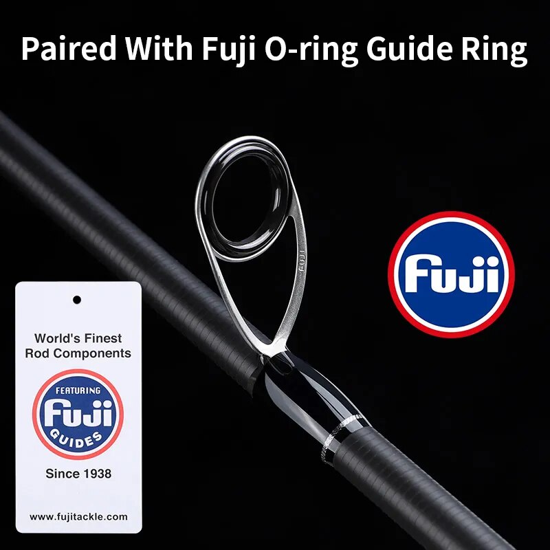 Fuji Guide Lure Rod 2/3 Section Carbon Fiber Light Spinning & Baitcasting Rod