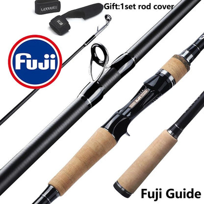 Fuji Guide Lure Rod 2/3 Section Carbon Fiber Light Spinning & Baitcasting Rod