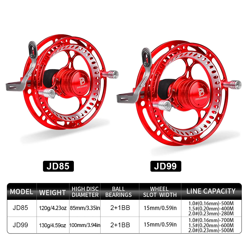 Aluminum 2+1 Ball Bearings  Fly Fishing Wheel