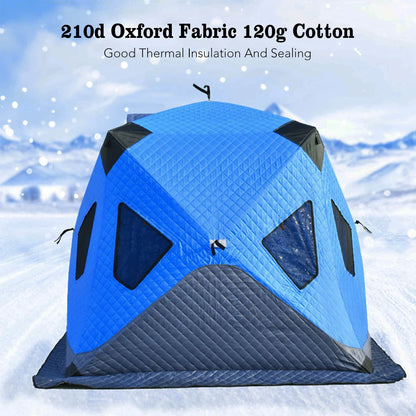 Upgrade Portable Winter Ice Fishing Tent Outdoor Winter Camping Tent