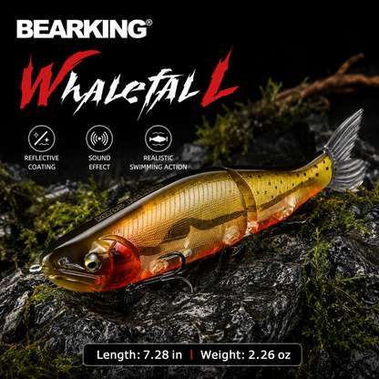 BEARKING M185 Jointed Minnow Swimbait – 18.5 cm / 64 g