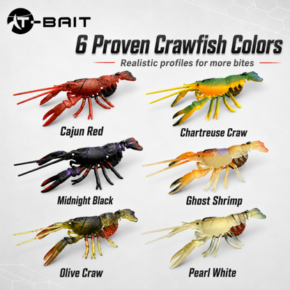 T-BAIT Crawfish Lure with VMC Hook