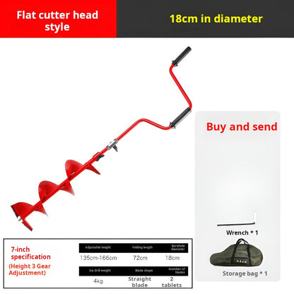 Winter fishing hand-cranked ice drill outdoor fishing ice breaking fishing drill