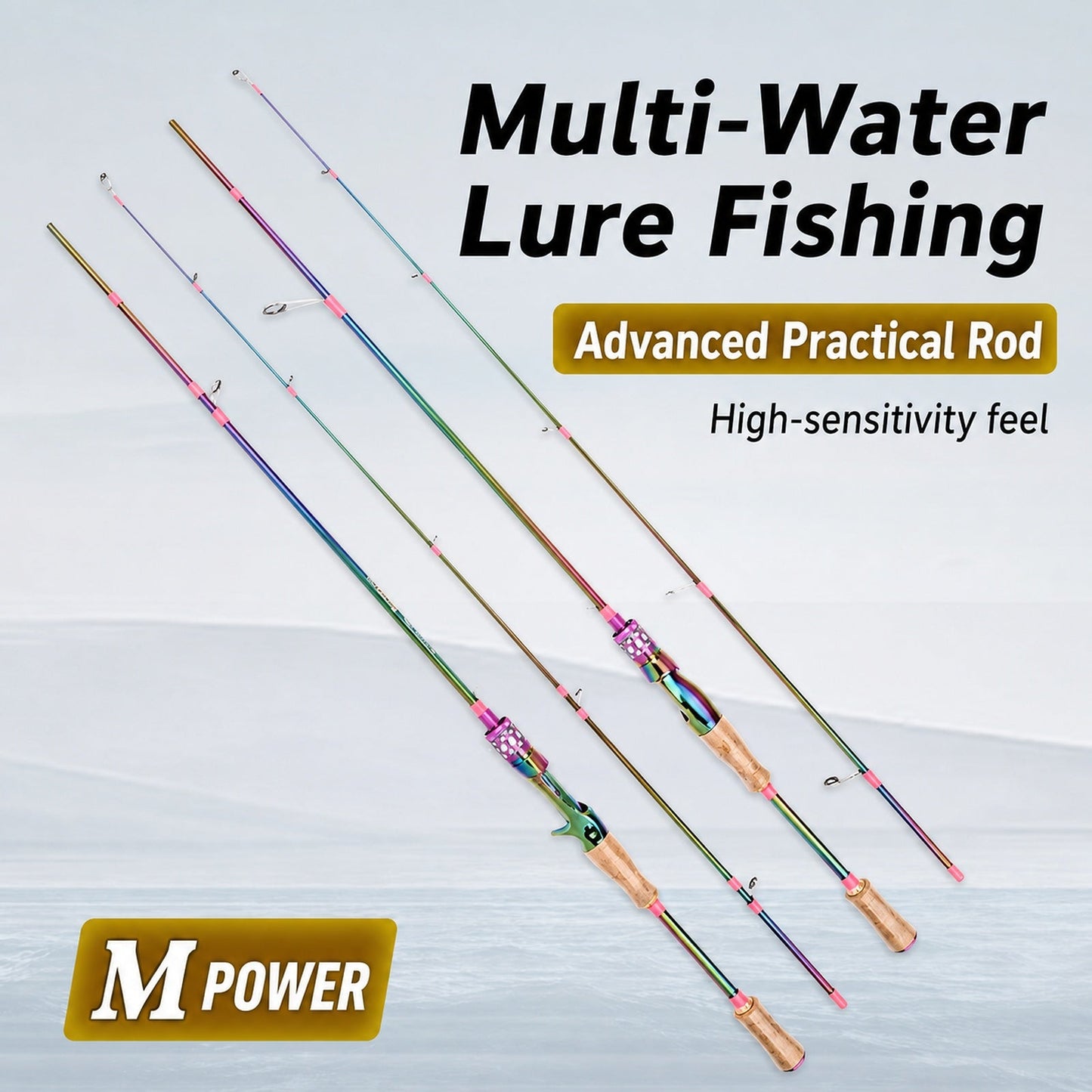 Color-Plated Carbon Lure Fishing Rod