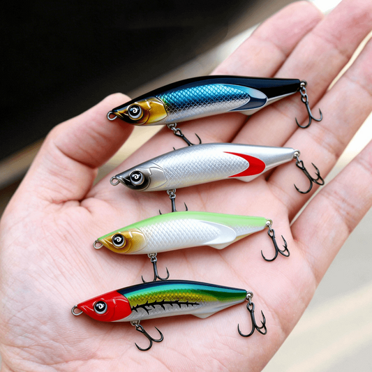 6th-Generation Ducktail Sinking Pencil Lure – Long-Cast Wobbling Action