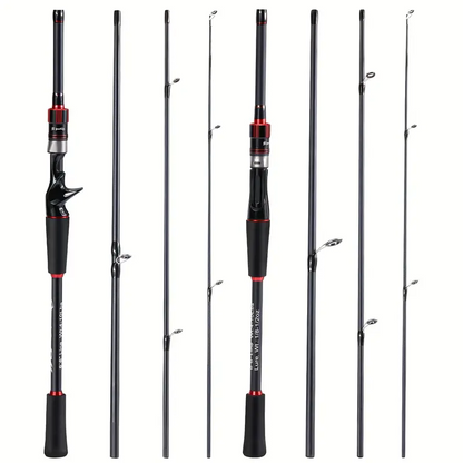 Ultralight Carbon Fishing Rod with EVA Handle - Perfect for Bass, Carp, Saltwater & Freshwater Fishing