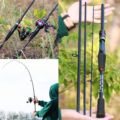 Ultralight Carbon Fishing Rod with EVA Handle - Perfect for Bass, Carp, Saltwater & Freshwater Fishing