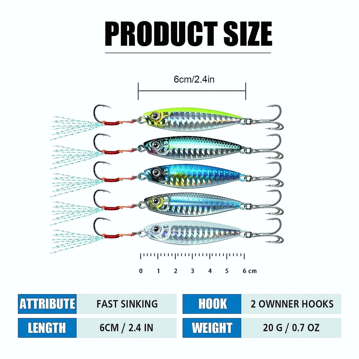 Jigging Fishing Spoon Bass Fishing Lure