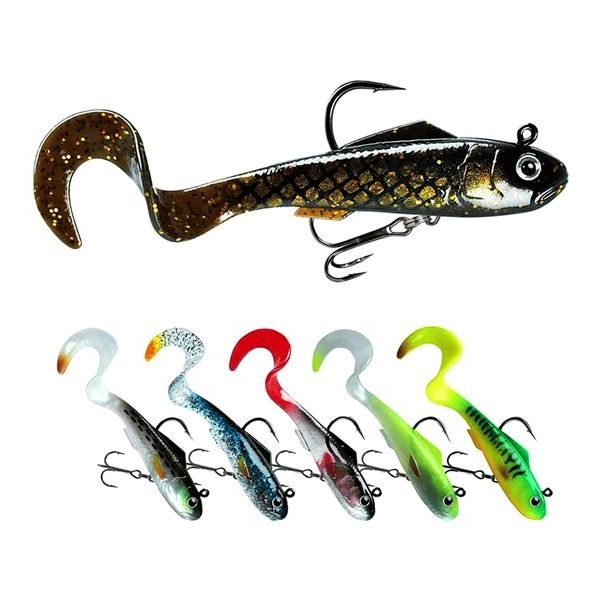 Curly Tail Swimbait Soft Bait Lures for Bass