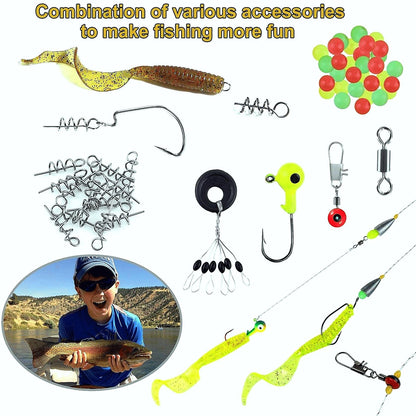 187pcs Fishing Accessories Kit