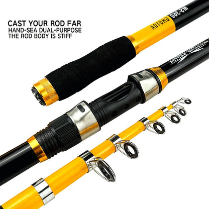 2.1M -3.6M  Hard Carbon Fiber Telescopic Fishing Rod