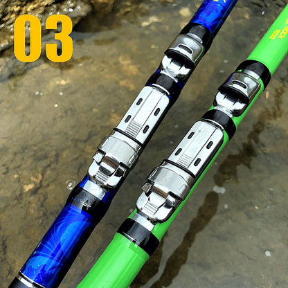 1.5M-3.0M Portable High Carbon Fishing Rod Spinning Telescopic Spinning Rod