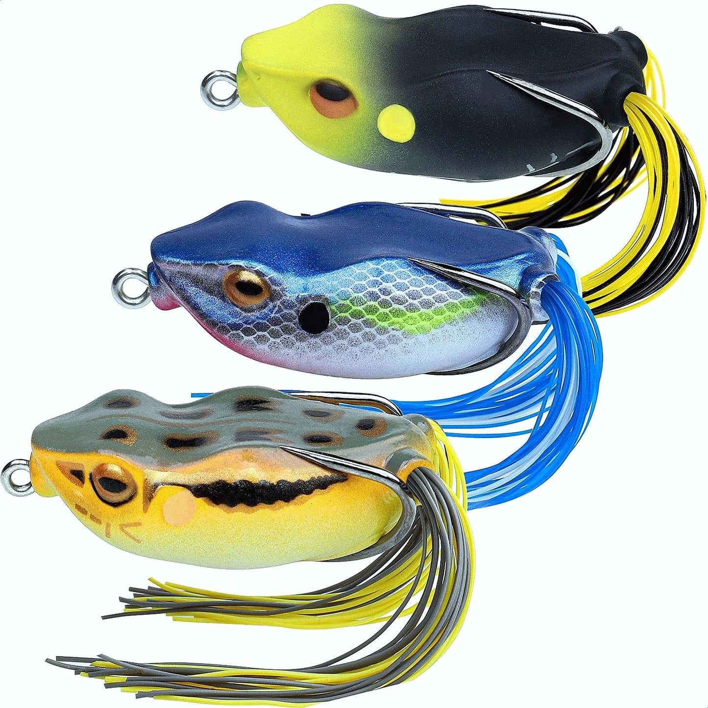 Topwater Weedless Frog Lure with Owner Hook