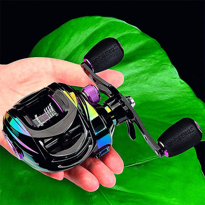 FISHINGHUB-New Colorful Fishing Reel 7.2:1 Carbon Shell Lightweight 9+1BB