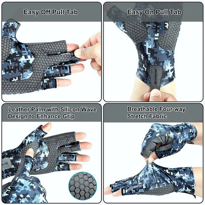 Seibertron SPSG2 Sun Protection fishing gloves